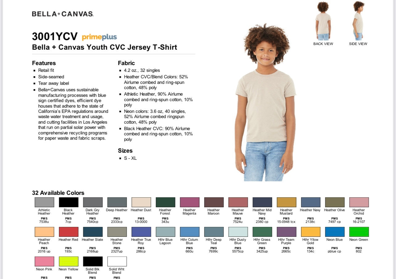 Youth Bella Canvas Tee