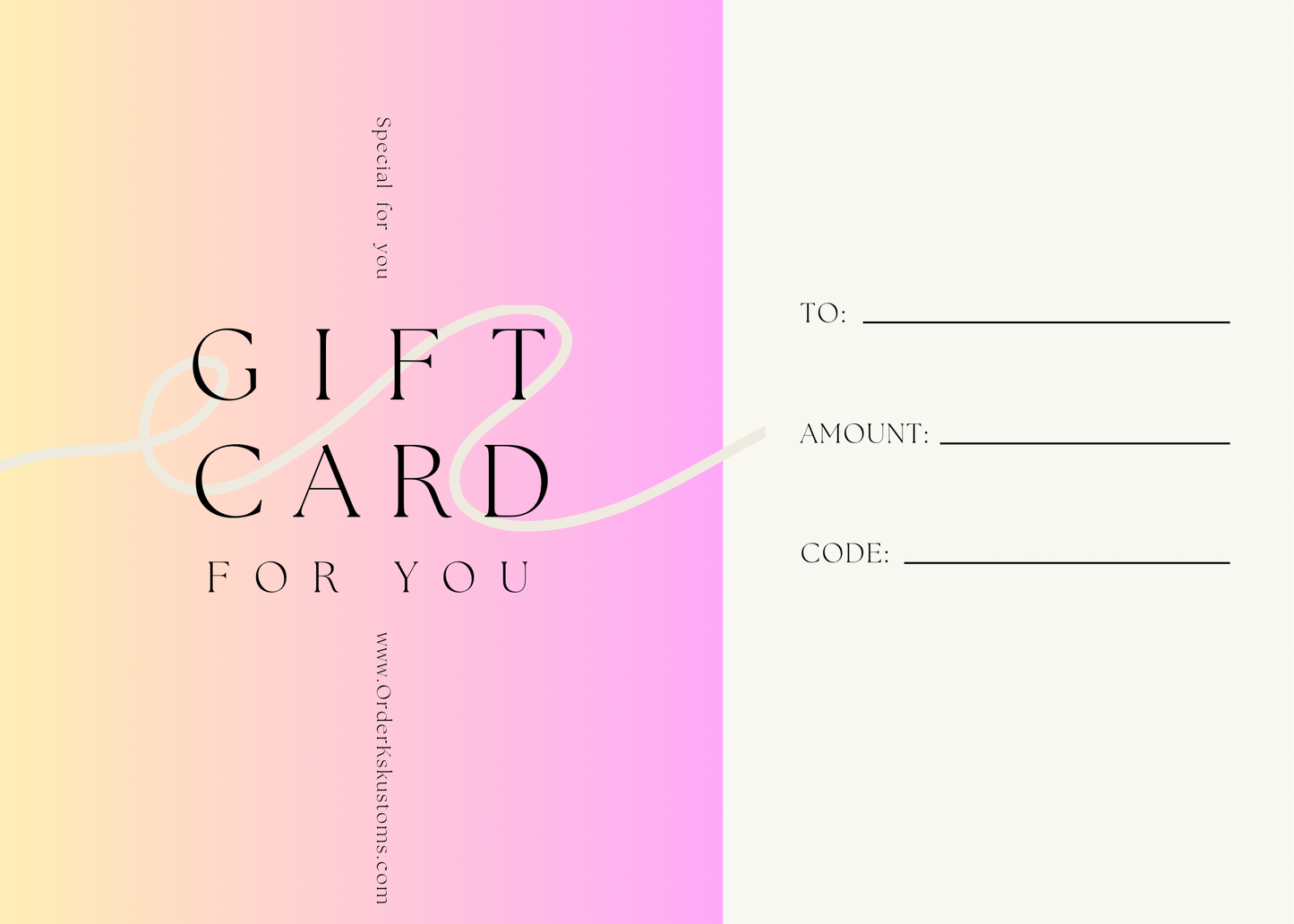 Digital Gift Card