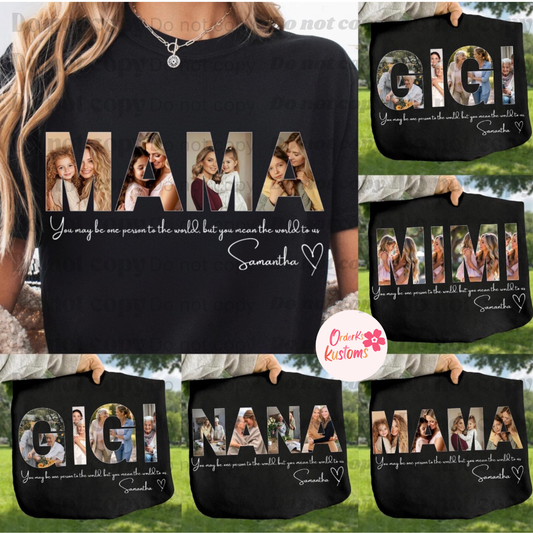 Nickname Mother’s Day Photo Tee