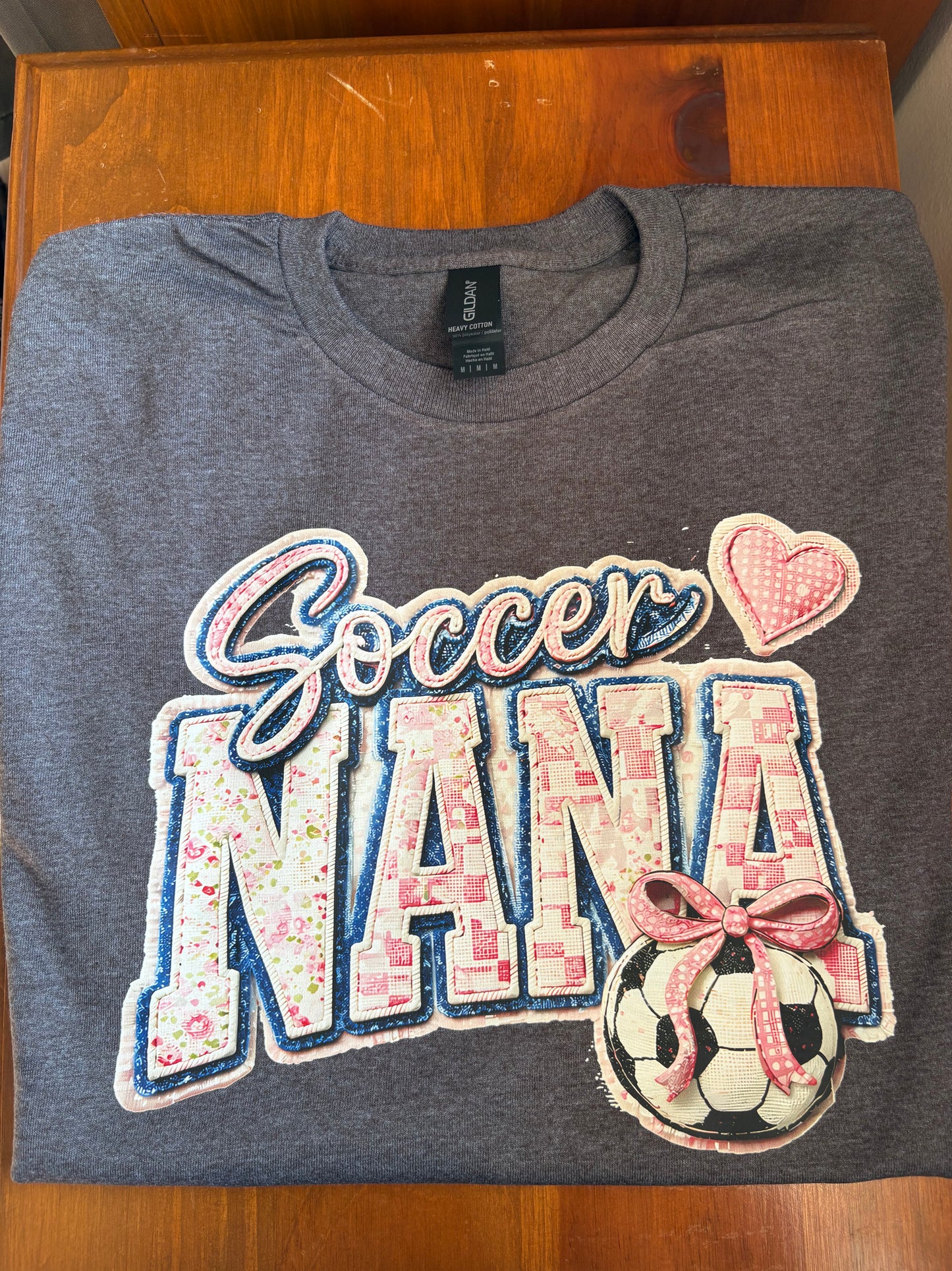 Soccer Nana Faux Patch Tee