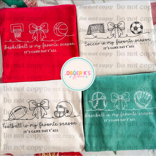 Sports fave Season Tee