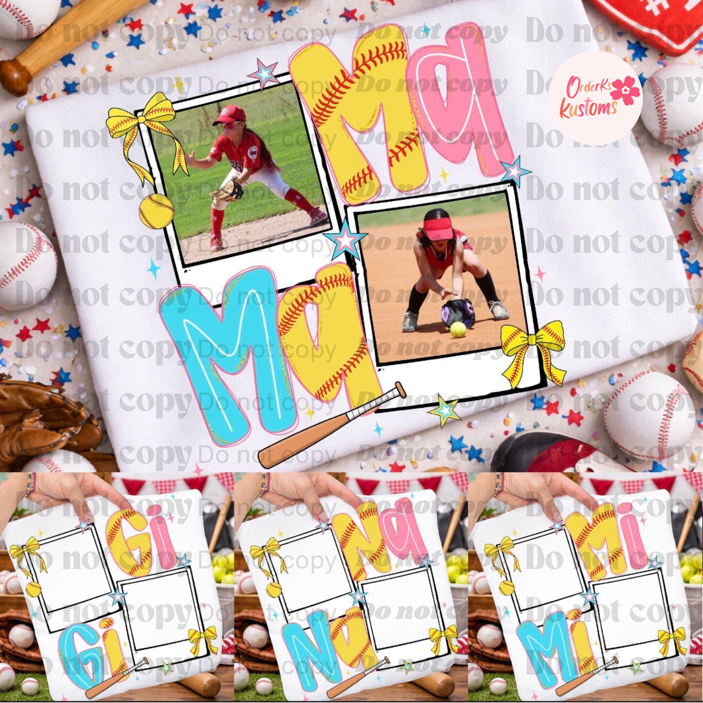Kustom Photo Nickname Ball Tee