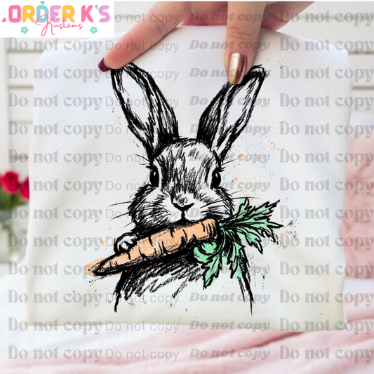 Drawn Rabbit Tee
