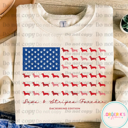 Paws & Stripes Tee