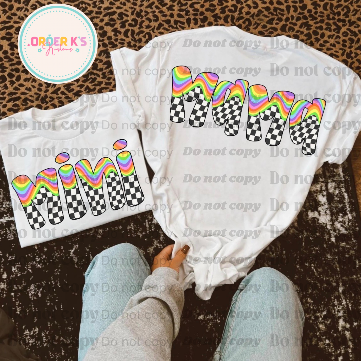 Rainbow Checkered MINI Infant T-Shirt