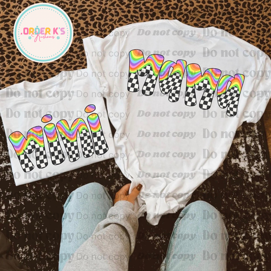 Rainbow Checkered MINI Infant T-Shirt