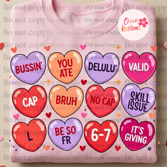 Gen Z Convo Hearts Tee