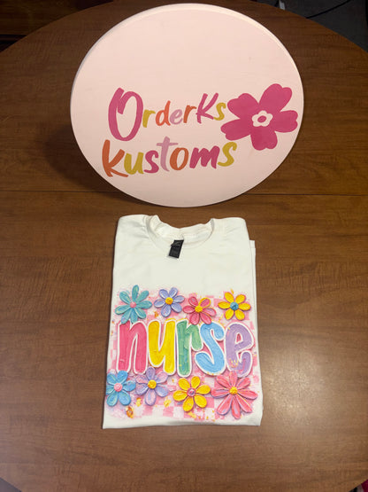Brushstroke Nurse Tee
