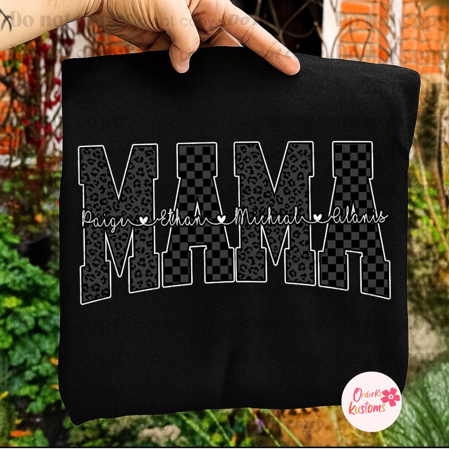 Kustom Mama Name Tee