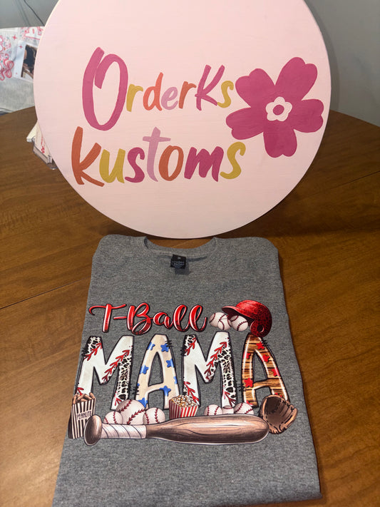 Tee-Ball Mama Tee