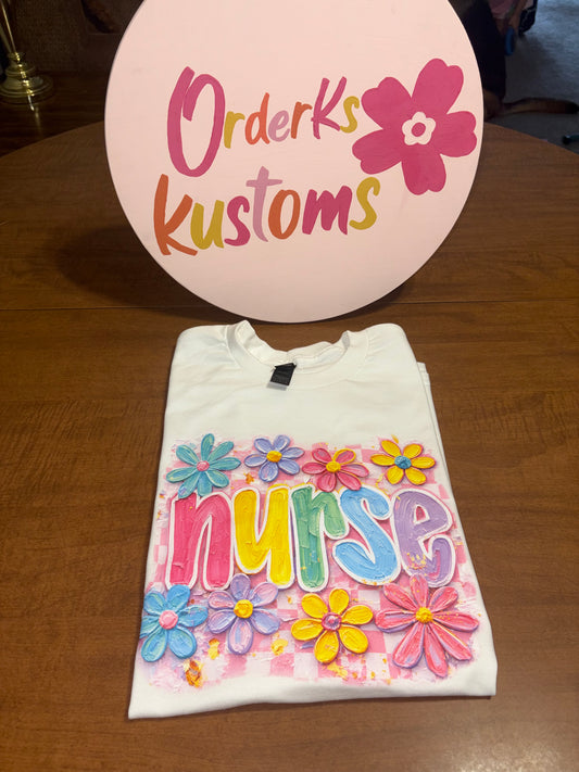 Brushstroke Nurse Tee
