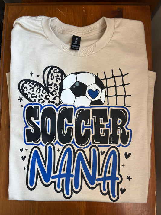 Soccer Nana Blue Tee