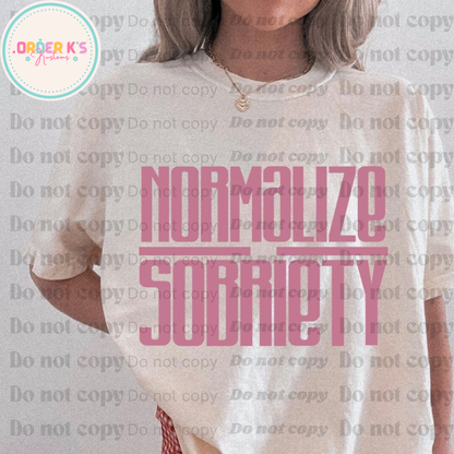 Normalize Sobriety Tee