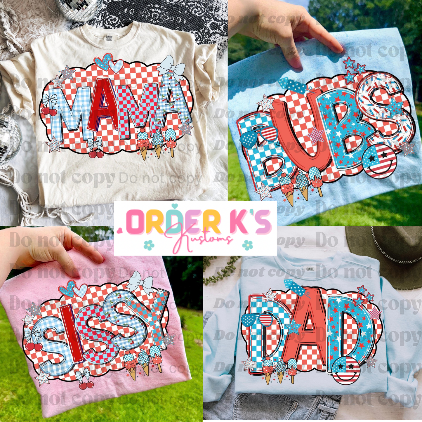 4th of July Family bundle Infant T-Shirt