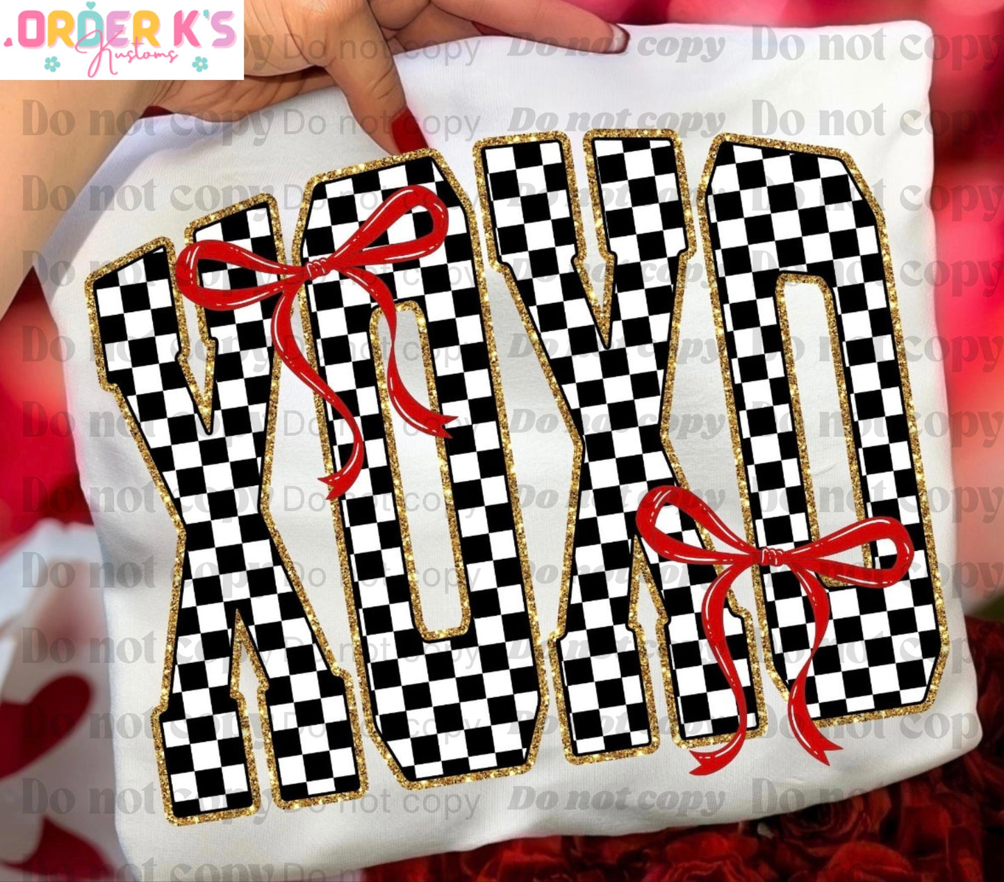 Checkered XO Tee