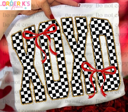 Checkered XO Tee