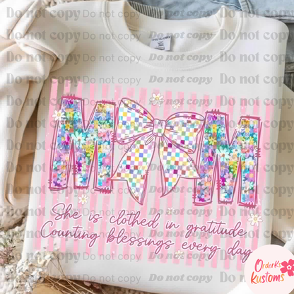 Summer Mom Bow Tee