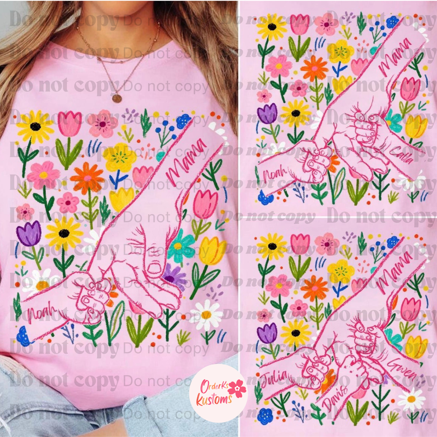 Mama Hand Holding Tee