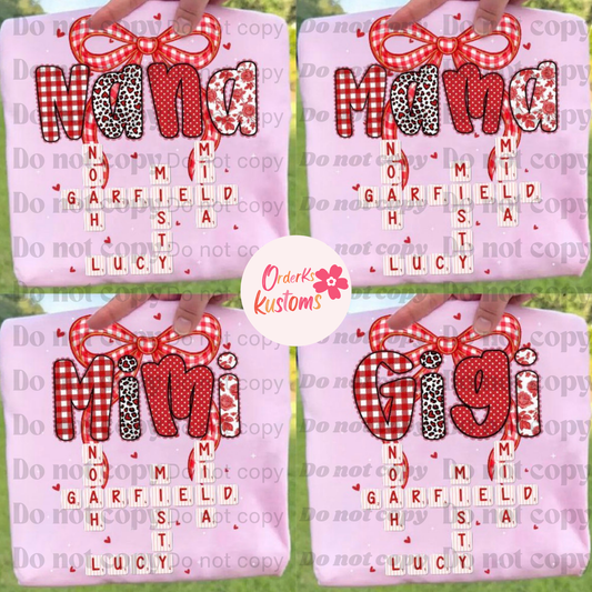 Nickname Board Game Vday Tee
