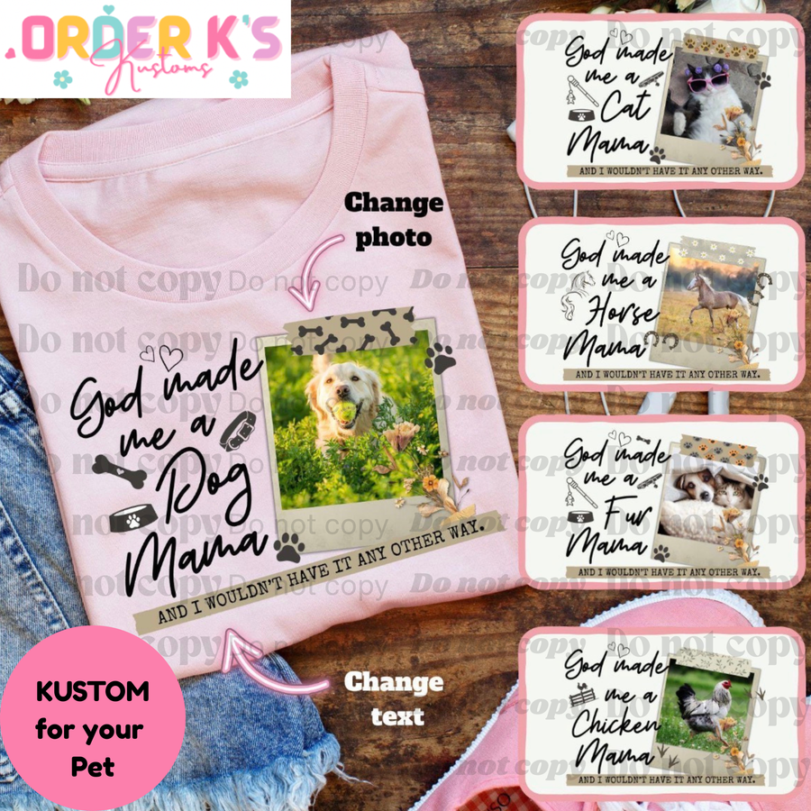 Kustom Animal Mama Photo Tee