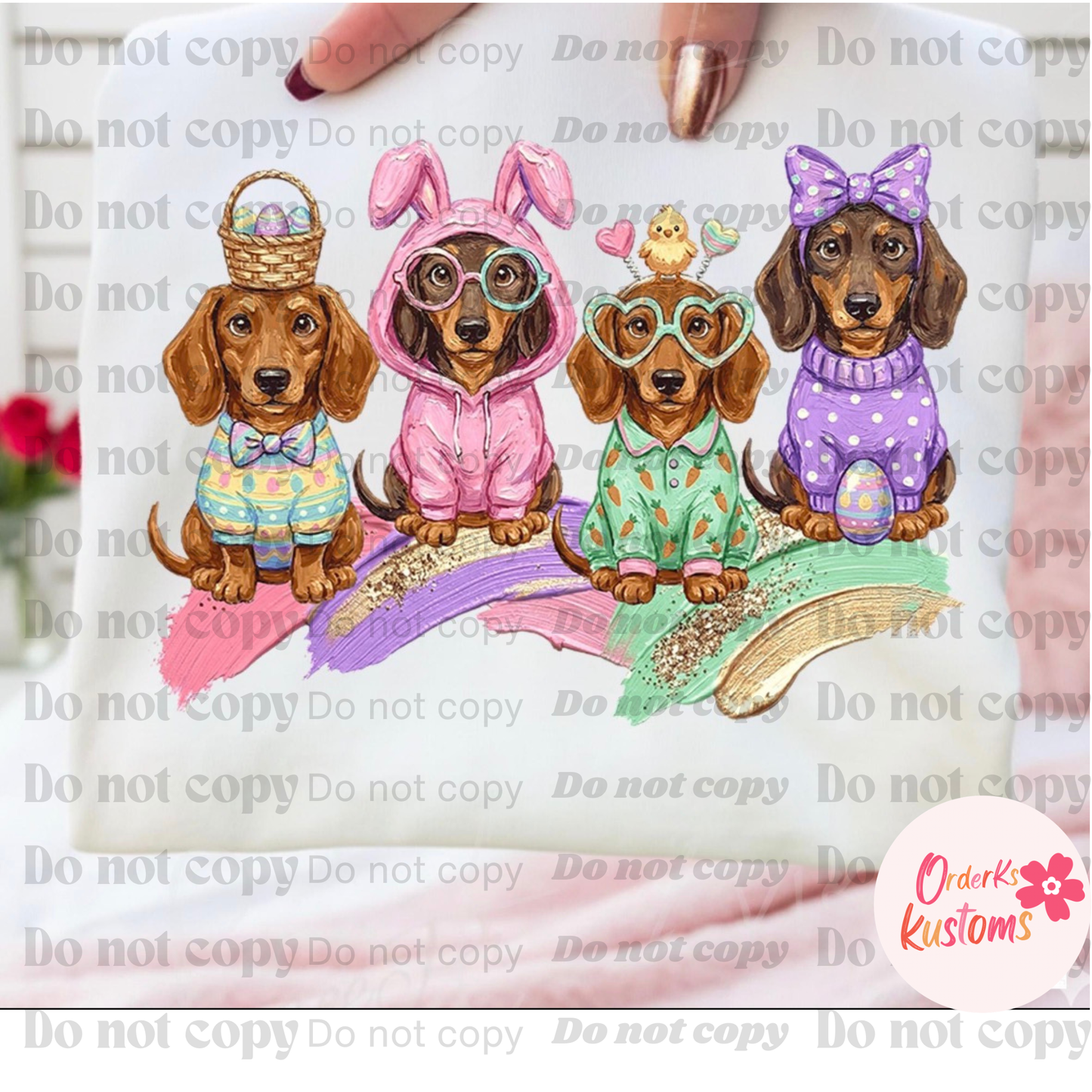 Easter Dachshund Tee