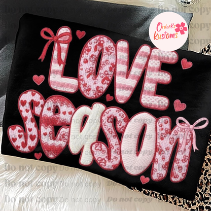 Love Season Faux Yarn Tee