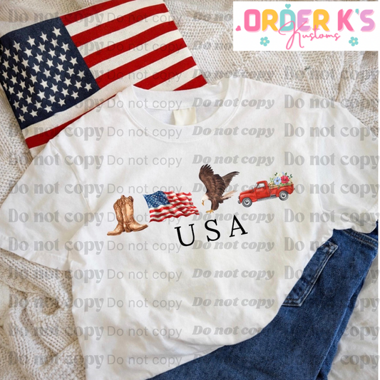 Retro USA Tee