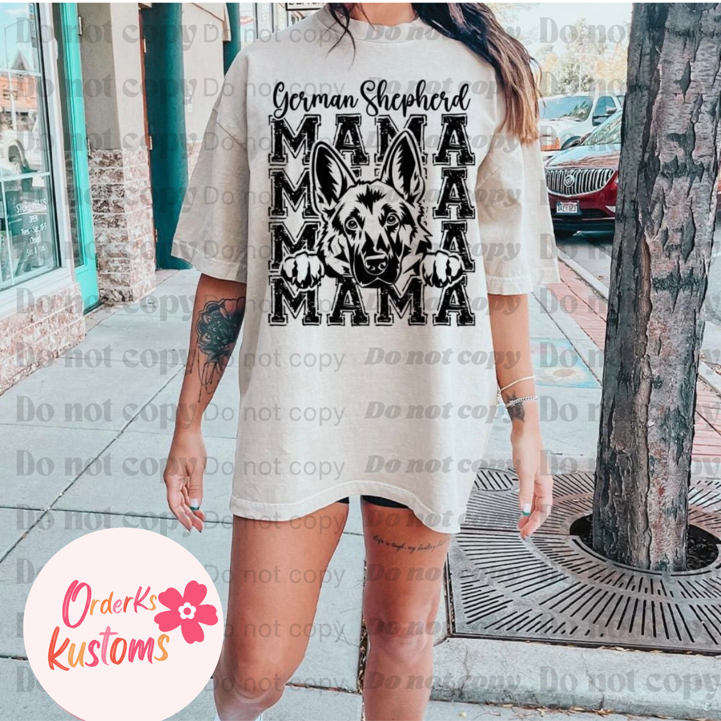 German Shepard Mama Tee