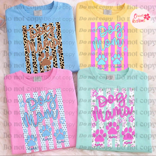 Dog Mama Name Tees