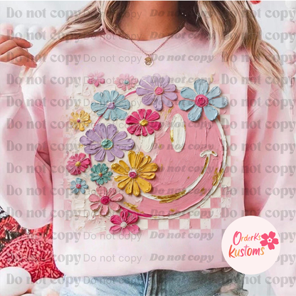 Brushstroke Smiley Tee